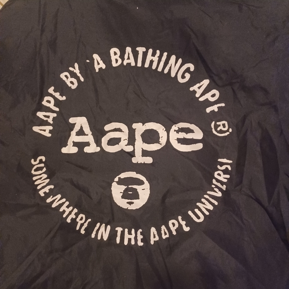 Aape by a bathing ape reversible sherpa jacket sz.large - Picture 10 of 11
